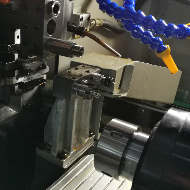 Double spindle swiss CNC lathe power head